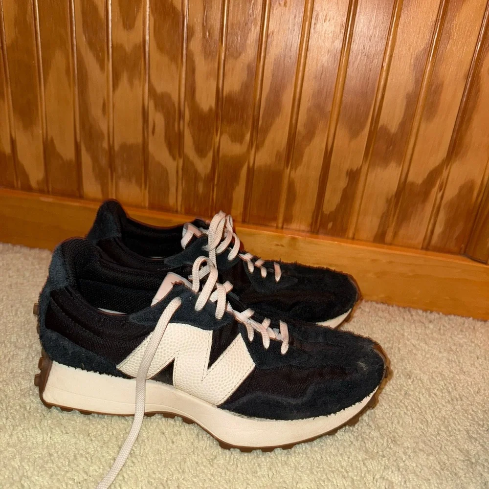 New Balance Black White Gum Retro Runner Sneakers